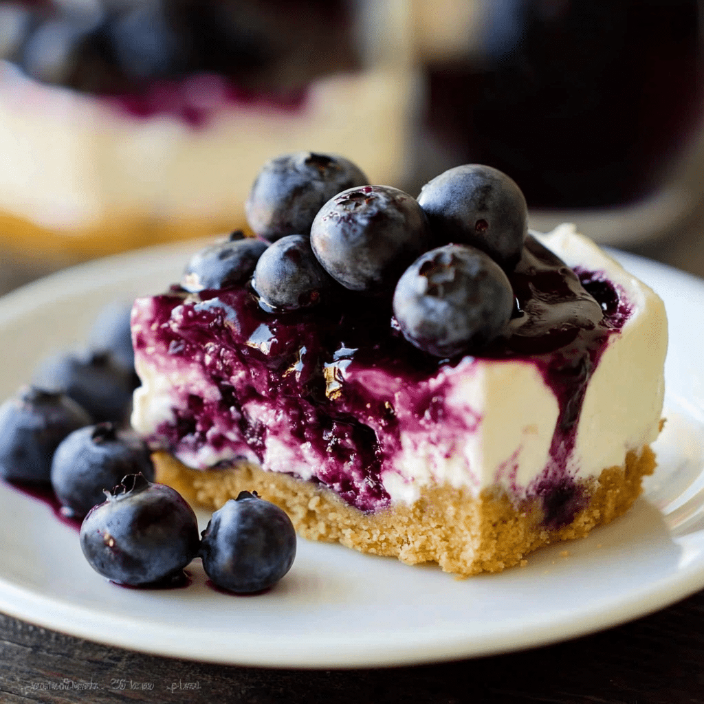 No-Bake Blueberry Cheesecake: A Beautifully Simple Summer Dessert 7 No Bake Blueberry Cheesecake.3