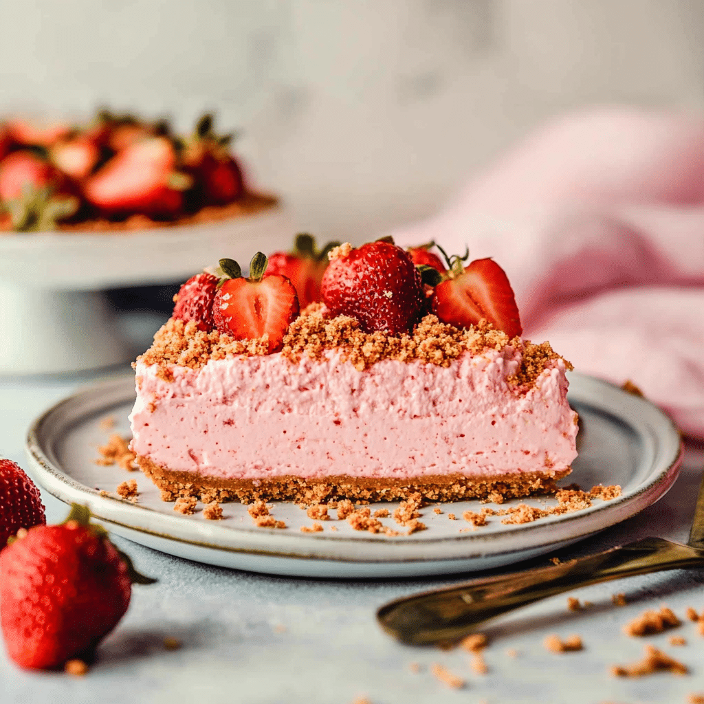 No Bake Strawberry Cheesecake: Easy, Creamy, and Bursting with Summer Flavor 7 No Bake Strawberry Cheesecake