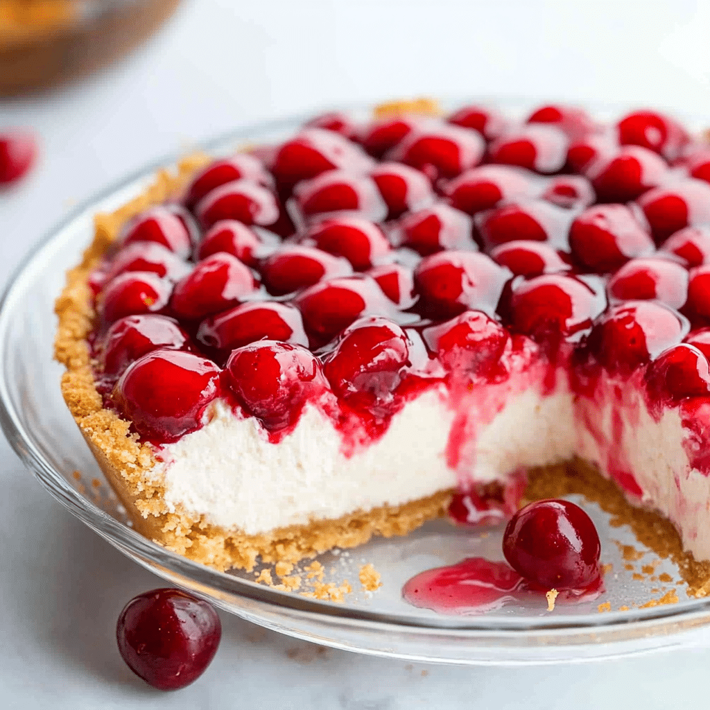A Sweet Slice of Nostalgia: The Story Behind No Bake Cherry Cheesecake Dessert 6 No bake cherry cheesecake