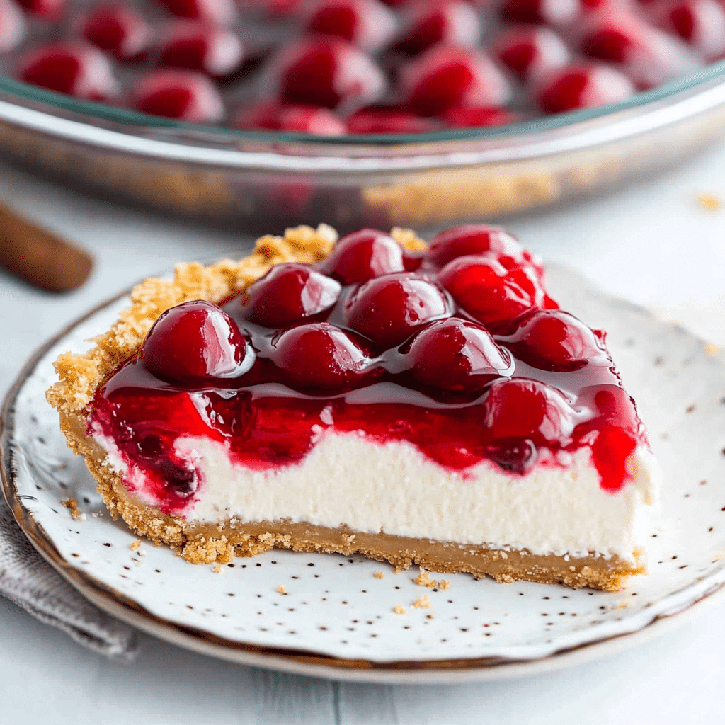 A Sweet Slice of Nostalgia: The Story Behind No Bake Cherry Cheesecake Dessert 7 No bake cherry cheesecake