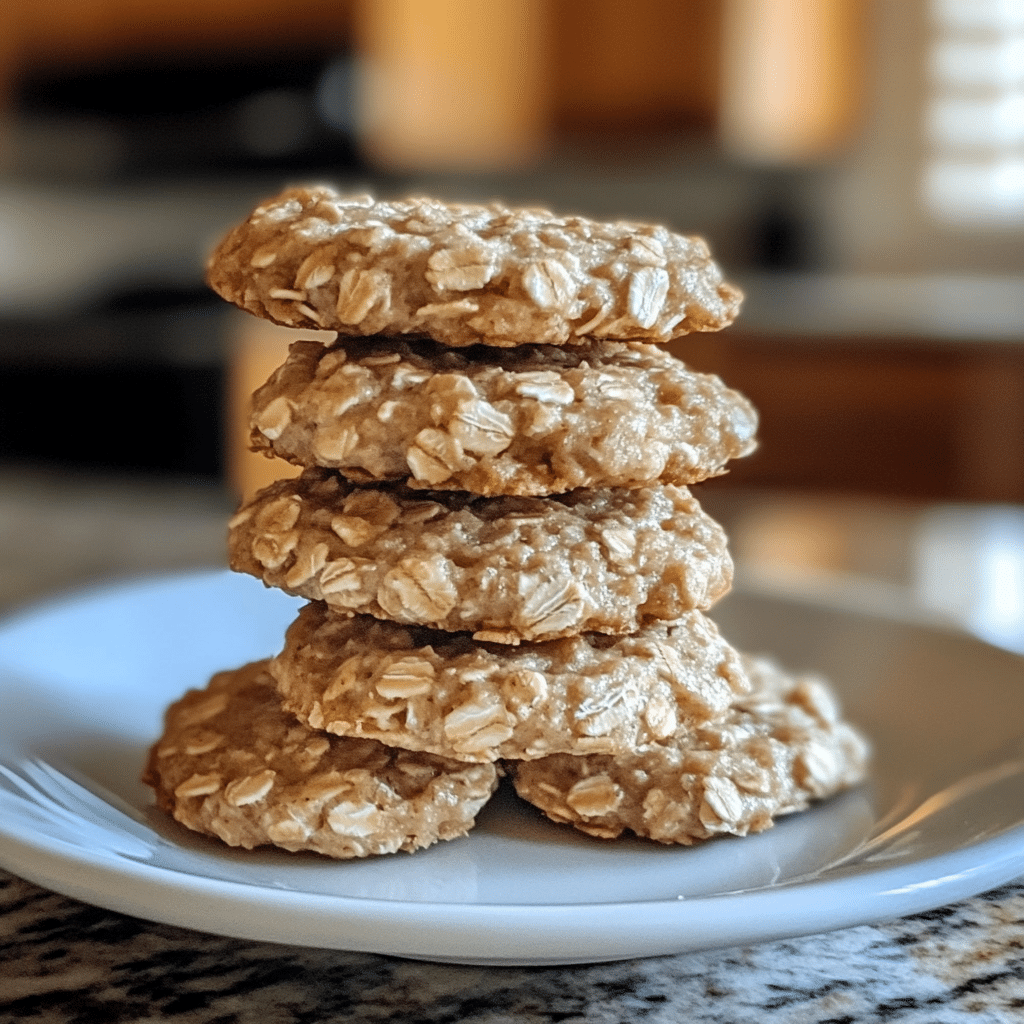 Recipe for No Bake Lemon Oatmeal Cookies: Zesty, Chewy & No Oven Needed 7 served no bake lemon oatmeal cookies with lemon garnish