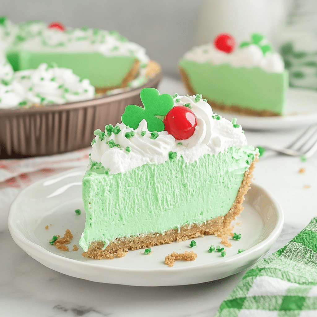 Shamrock Shake Pie: Easy No-Bake Dessert in 5 Minutes 6 Shamrock Shake Pie