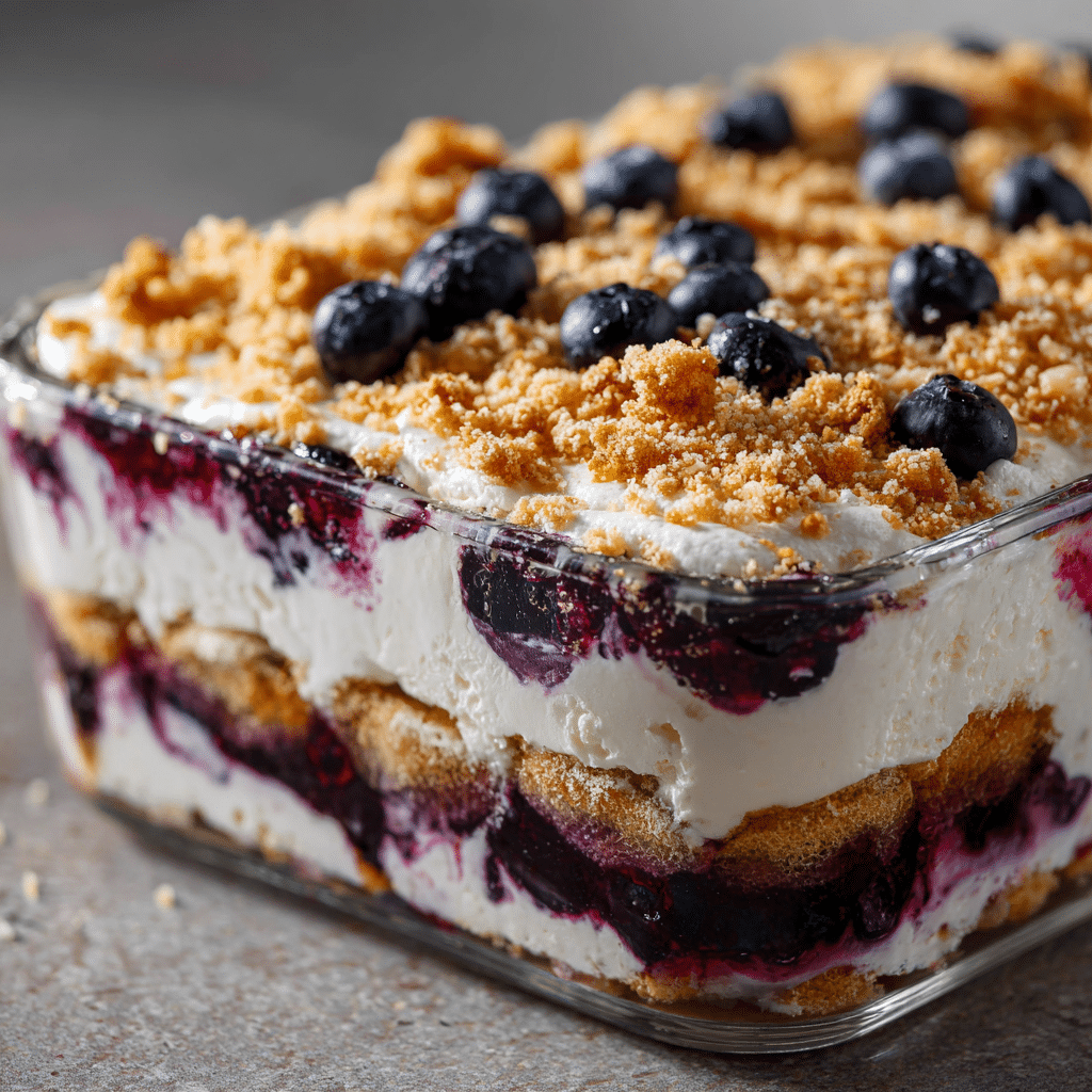 Vegan Blueberry Crumble Tiramisu – A Fruity, Creamy No-Coffee Delight 6 Vegan Blueberry Crumble Tiramisu