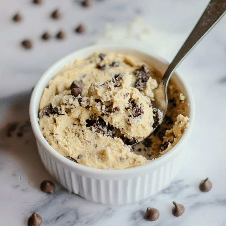 Cookie Dough Yogurt Cake: Guilt‑Free Protein Treat Ready in Minutes 61 Cookie dough yogurt cake in bowl with chocolate chips