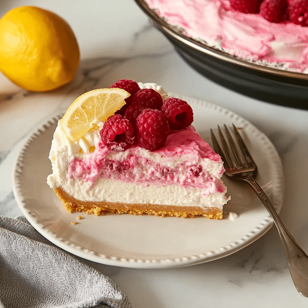 Lemon and Raspberry Cheesecake No Bake – Creamy, Tangy & Easy 5 lemon and raspberry cheesecake no bake