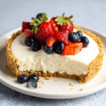 No Bake Cheesecake Made with Condensed Milk – Easy, Creamy & Delicious 8 No bake cheesecake made with condensed milk topped with lemon zest
