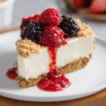 No Bake Cheesecake with Ricotta – Creamy, Easy & Crowd‑Pleaser 69 No bake cheesecake with ricotta topped with fresh berries