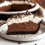 No Bake Chocolate Pie – Silky Fridge‑Set Delight for Summer Cravings 5 no bake chocolate pie on rustic table