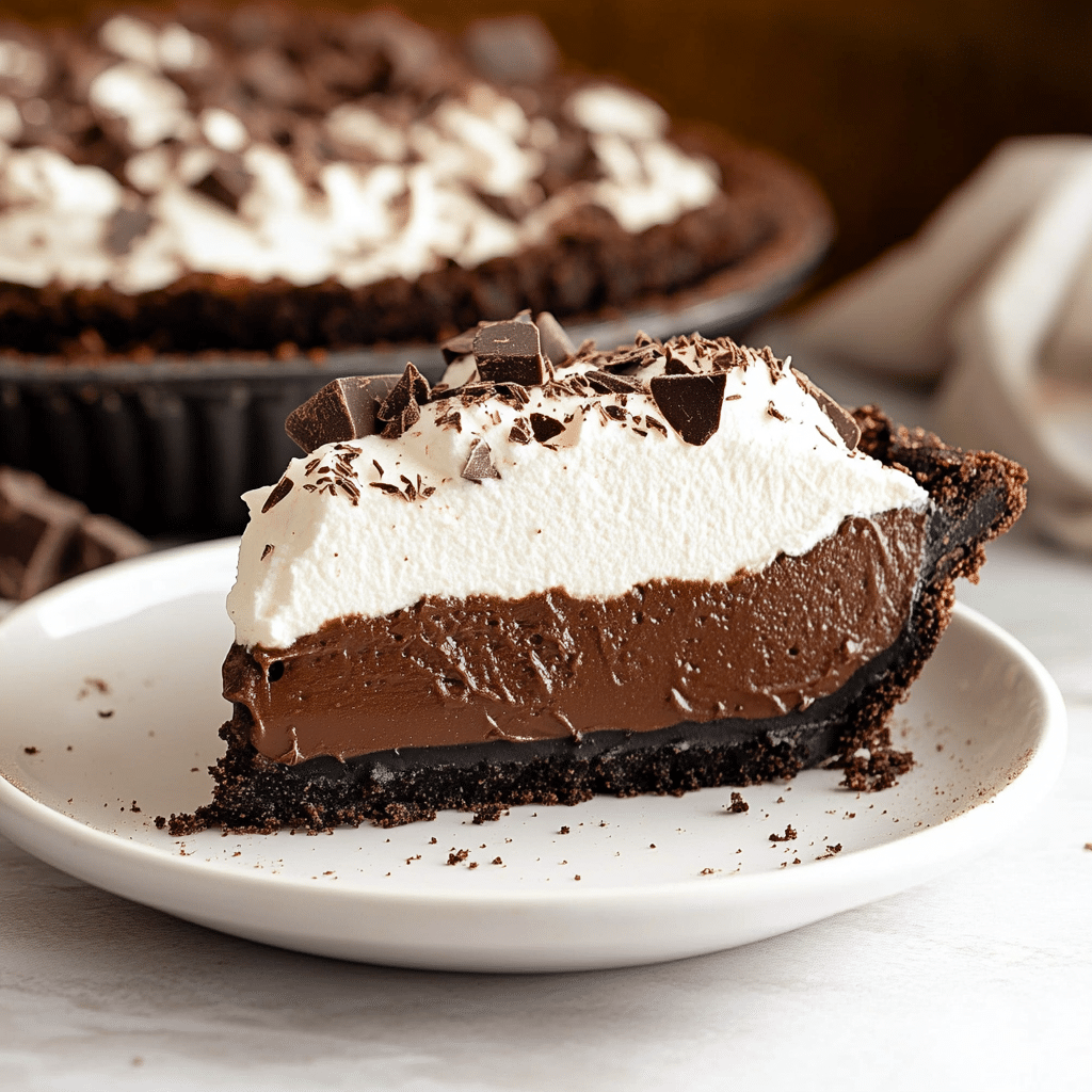 No Bake Chocolate Pie – Silky Fridge‑Set Delight for Summer Cravings 6 no bake chocolate pie