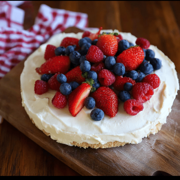 no bake cheesecake with ricotta cheese on wooden table