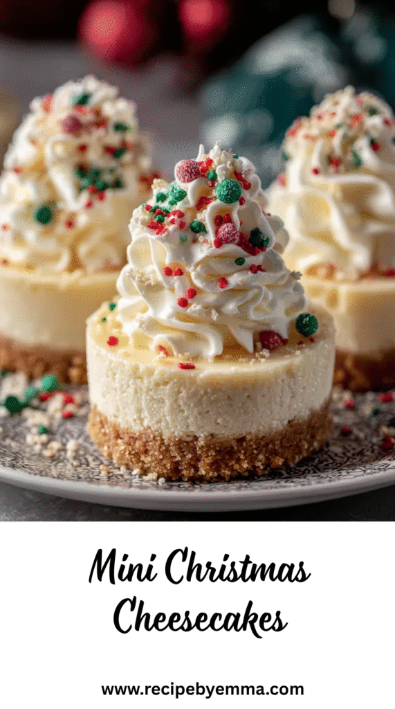 No-Bake Christmas Mini Cheesecakes 76 Mini Christmas Cheesecakes
