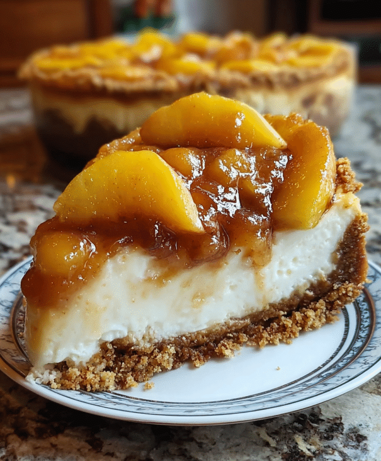 Peach Cobbler Cheesecake Fusion