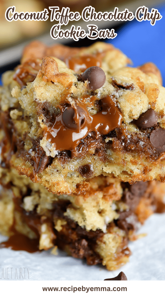 Coconut Toffee Chocolate Chip Cookie Bars 76 Coconut Toffee Chocolate Chip Cookie Bars
