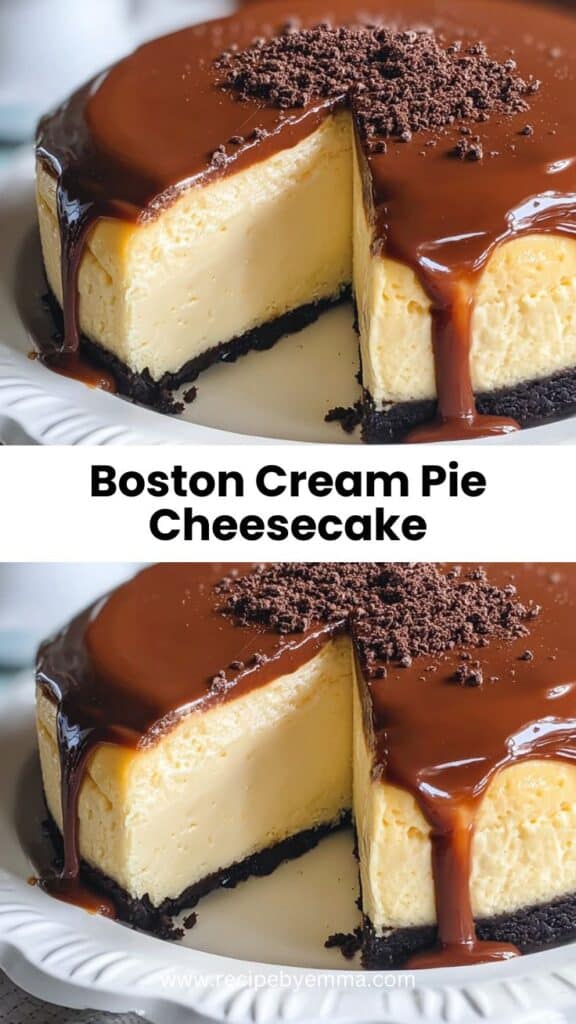 Easy Boston Cream Pie Cheesecake – Decadent Layered Dessert for Special Occasions 48 Boston Cream Pie Cheesecake