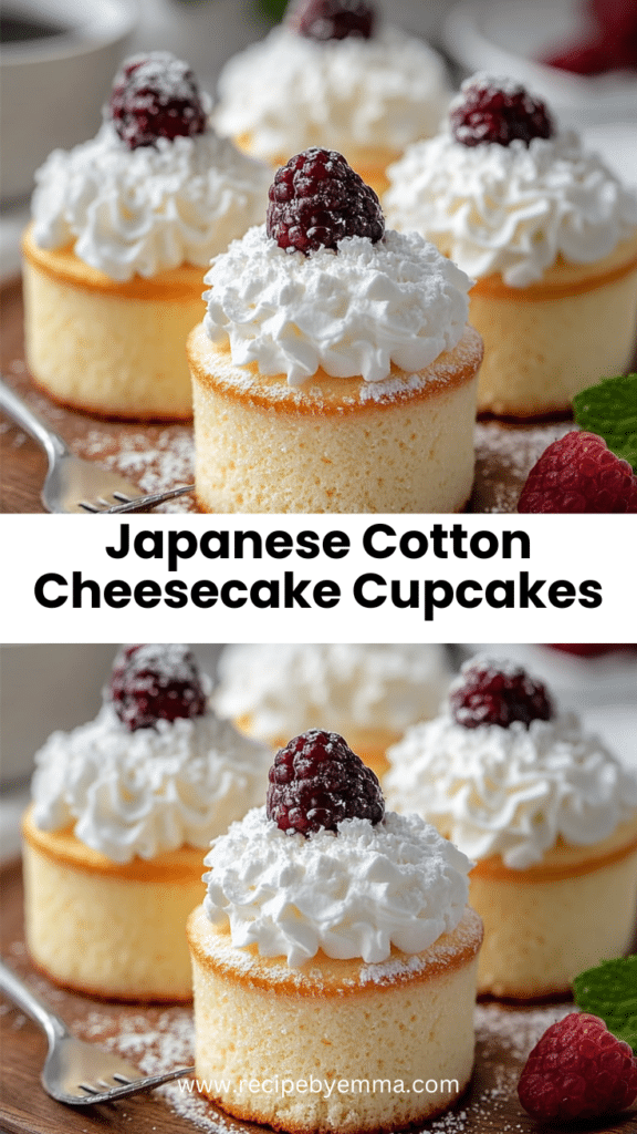 Fluffy Japanese Cotton Cheesecake Cupcakes – Melt-in-Your-Mouth Dessert 78 Japanese Cotton Cheesecake Cupcakes
