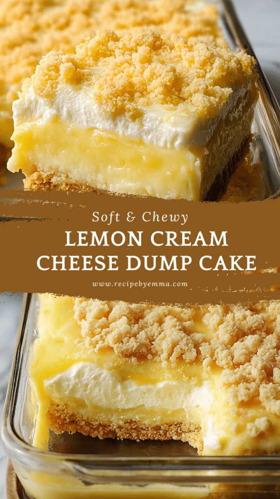 Easy Lemon Cream Cheese Dump Cake – Creamy Citrus Comfort Dessert 78 Lemon Cream Cheese Dump Cake