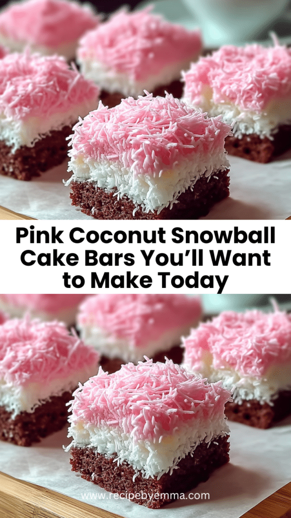 Easy Pink Coconut Snowball Cake Bars – Creamy, Fluffy, and Irresistible 100 Pink Coconut Snowball Cake Bars Youll Want to Make Today