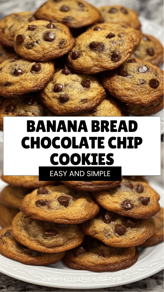 Soft Banana Bread Chocolate Chip Cookies – Pressure Cooker & Eggless Treats 92 Banana Bread Chocolate Chip Cookies