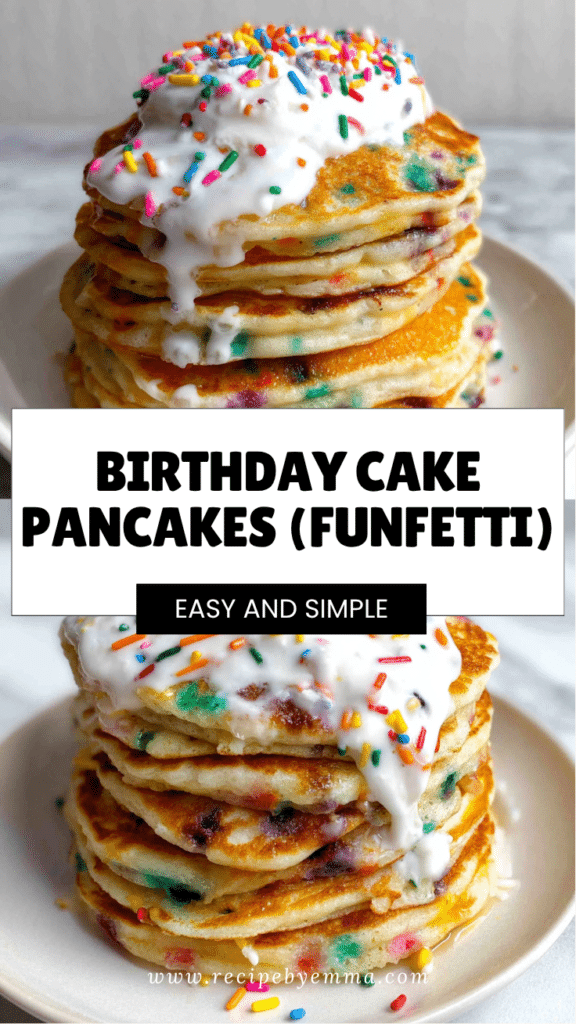 Birthday Cake Pancakes Recipe – Funfetti Pancakes for a Celebration Breakfast 68 Birthday Cake Pancakes Funfetti