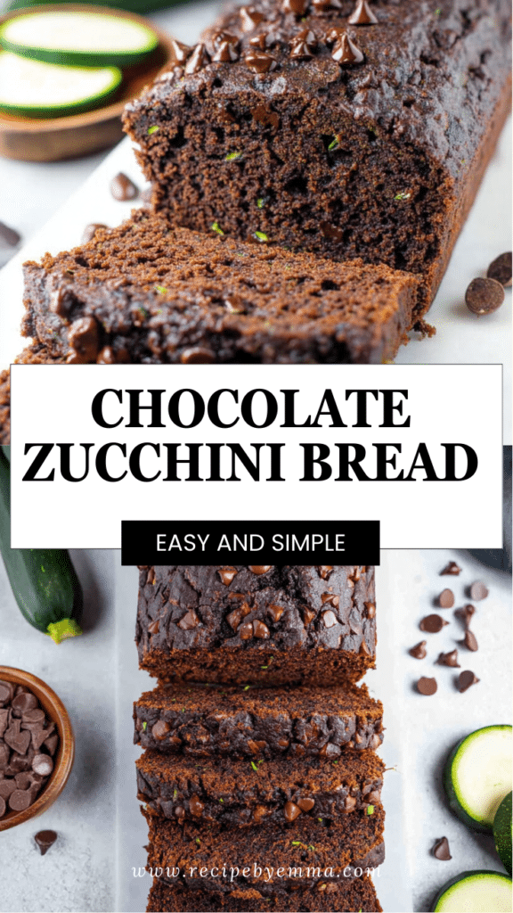 Easy Double Chocolate Zucchini Bread Recipe – Moist, Gluten-Free Loaf 80 Chocolate Zucchini Bread