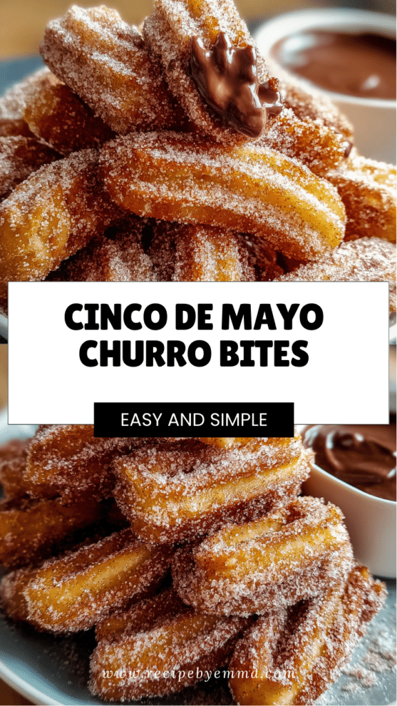 Cinco de Mayo Churro Bites – Crispy Cinnamon-Sugar Treats with Chocolate Sauce 100 Cinco de Mayo Churro Bites