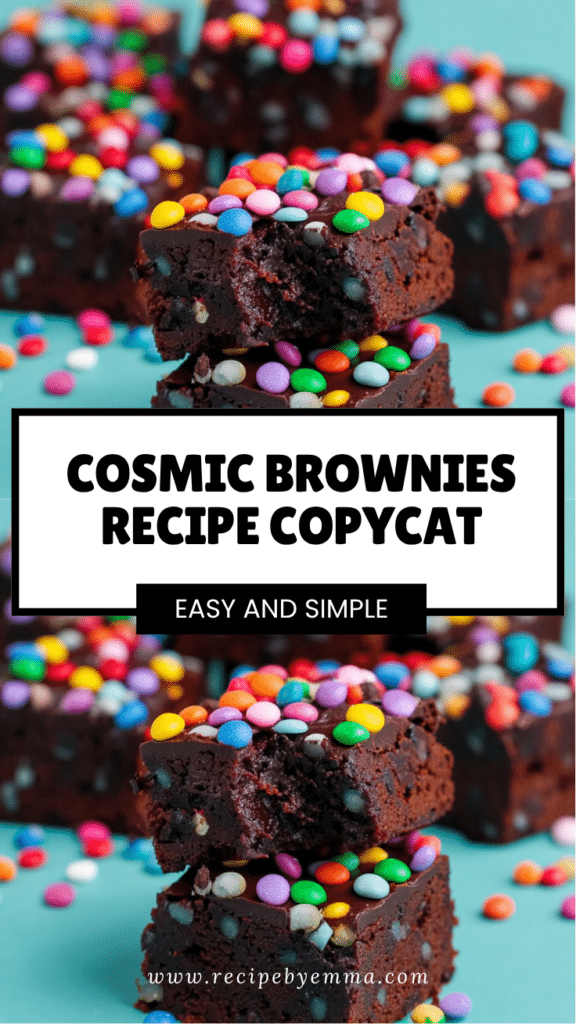 Cosmic Brownies – Fudgy Chocolate Treat with Rainbow Sprinkles 36 Cosmic Brownies Recipe Copycat