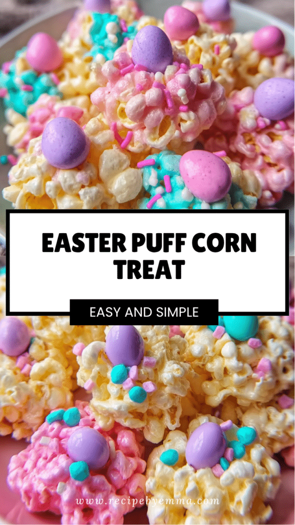 Easy Easter Puff Corn Treat – Colorful No-Bake Family Dessert Idea 48 Easter Puff Corn Treat