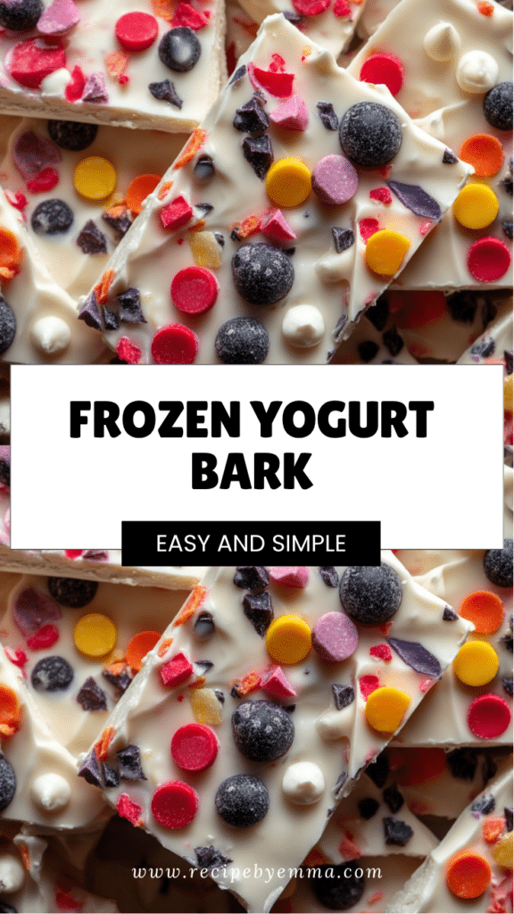 Easy Frozen Yogurt Bark – Quick Summer Snack with Berries & Granola 40 Frozen Yogurt Bark