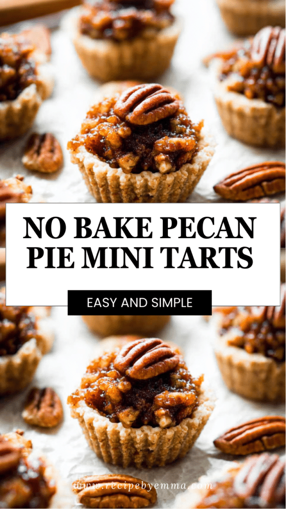 No-Bake Pecan Pie Mini Tarts Recipe – Vegan, Gluten-Free Holiday Treats 84 No Bake Pecan Pie Mini Tarts