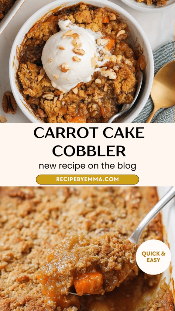 Carrot Cake Cobbler – Moist, Spiced, and Perfect for Easter 88 Carrot Cake Cobbler