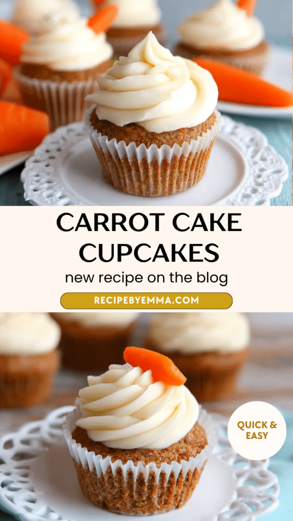 Moist and Fluffy Carrot Cake Cupcakes – Easy Homemade Dessert 88 Carrot Cake Cupcakes