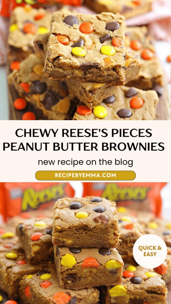 Chewy REESE’S PIECES Peanut Butter Brownies Recipe – Rich & Peanut-Buttery Dessert 78 Chewy REESES PIECES Peanut Butter Brownies