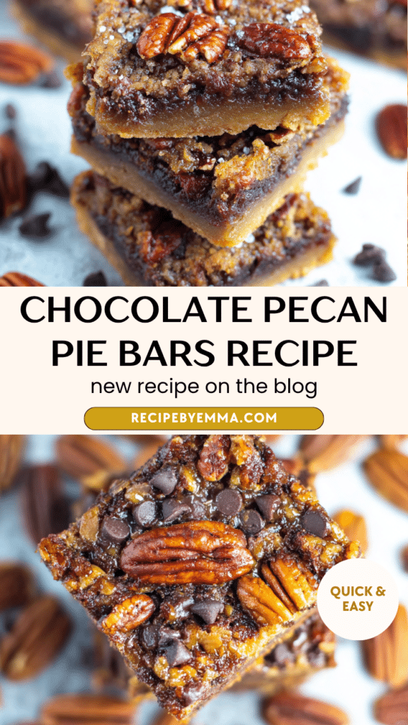 Easy Chocolate Pecan Pie Bars – Chewy, Gooey Holiday Dessert 36 Chocolate Pecan Pie Bars Recipe