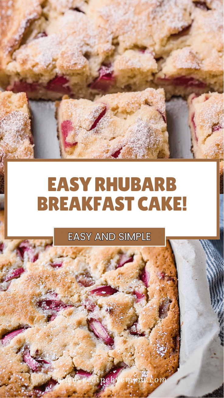 Easy Rhubarb Breakfast Cake